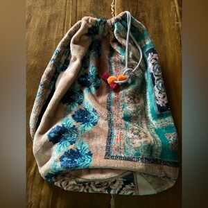 Johnny Was plush bag from the Chapman Cozy Blanket